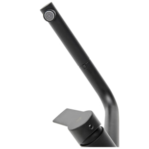 B-Way mitigeur de cuisine sur pied avec douchette extractible, noir mat (SATBSBW185)