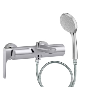 Pack mitigeur bain douche Aléo+ + douchette Awaken + flexible à écrou 175 cm