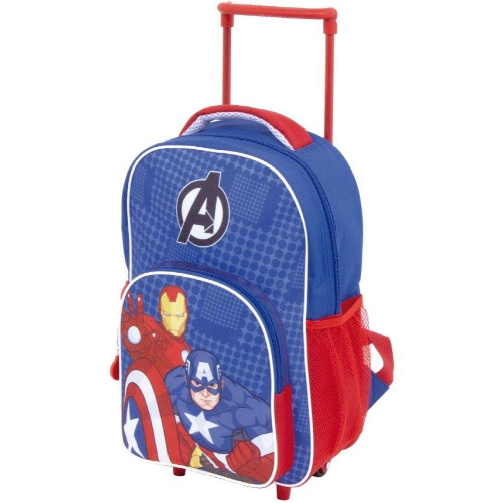 Trolley e Zaino Asilo Avengers Capitan America Iron Man Lui Marvel Multicolor