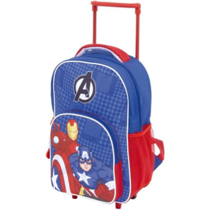 Trolley e Zaino Asilo Avengers Capitan America Iron Man Lui Marvel Multicolor