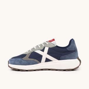 Zapatilla Urbana con Suela de Volumen y Contraste Azul MUNICH BABEL 14