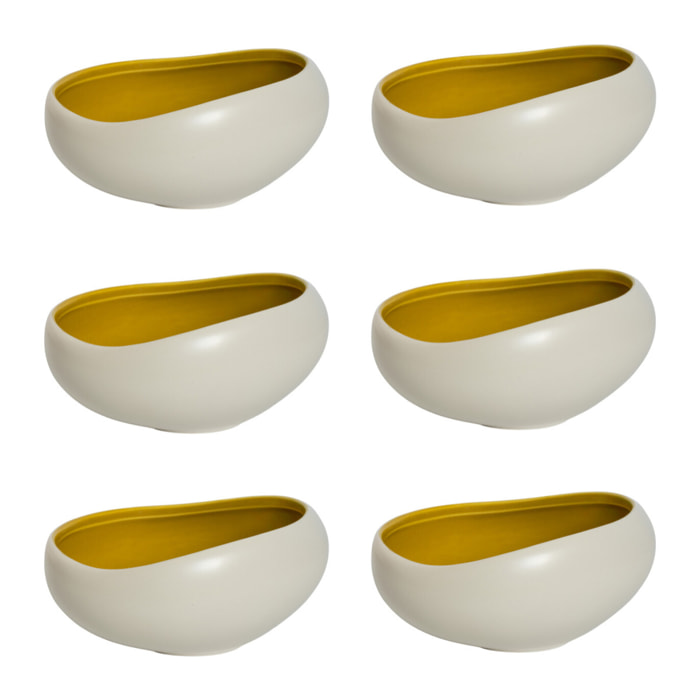 Kyma Jaune Argan - 6 coupelles 14 cm