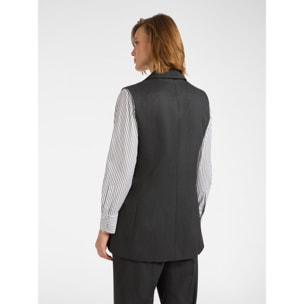 Elena Mirò - Blazer sin mangas - Gris