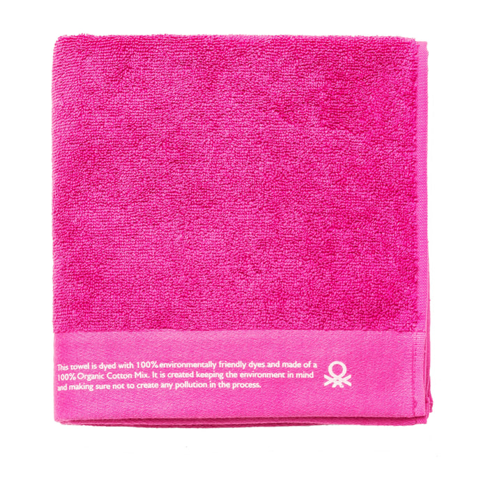 Toalla 50x90cm algodón orgánico 450gsm fucsia be