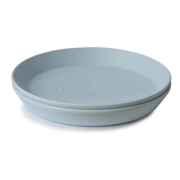 Mushie Pack Dos Platos Redondos Solid