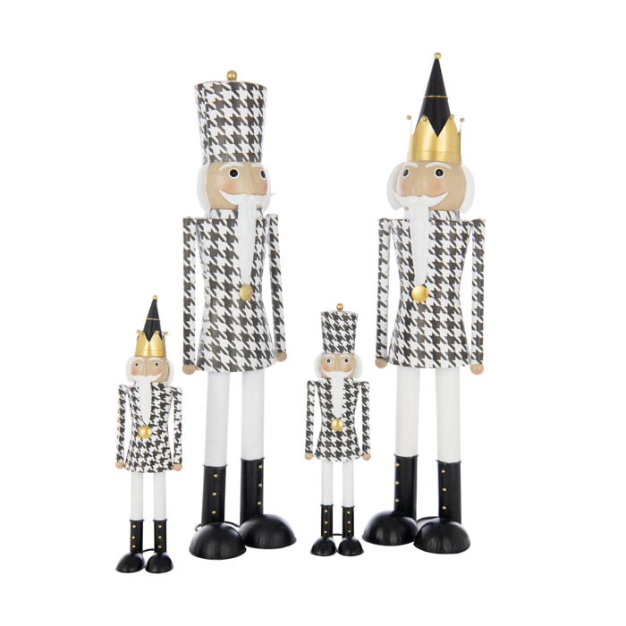 J-Line figurine Casse-Noisette Moustache - métal - mix - large - 2 pièces