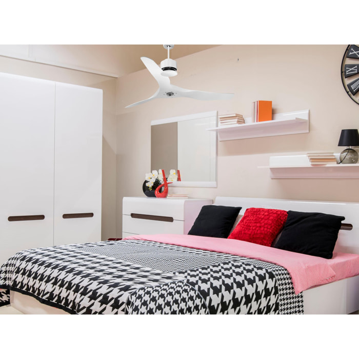 Ventilateur de plafond ø127 cm avec Wifi Réversible Hypersilence 40   W Blanc