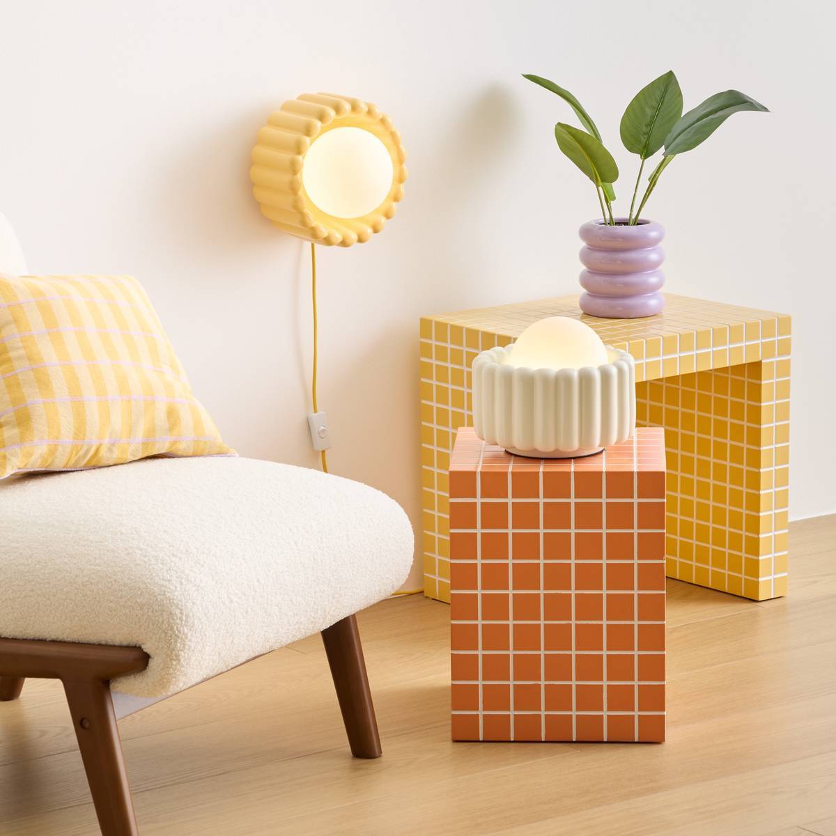 Applique Lotta D23cm jaune