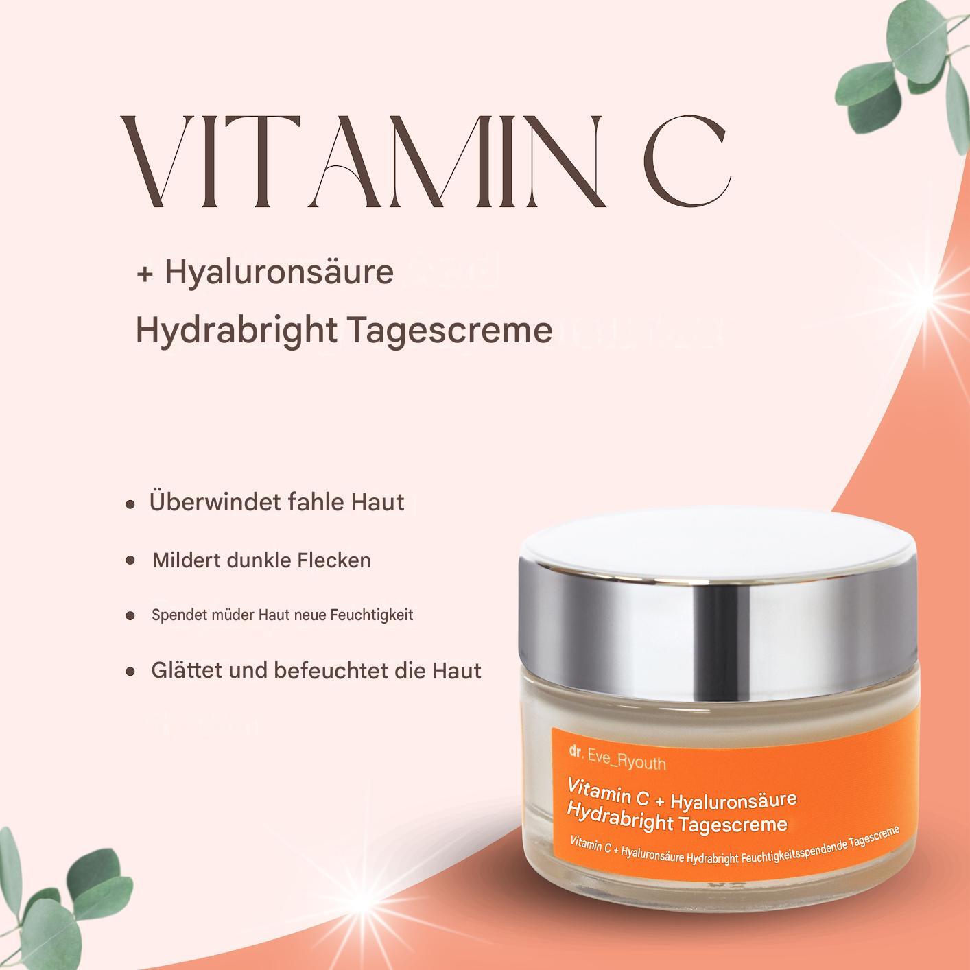 Crema de día Hydrabright con vitamina C y ácido hialurónico