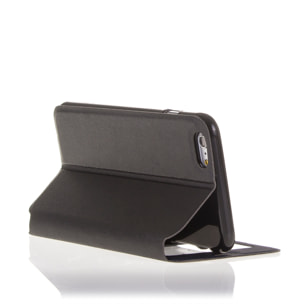 DAM COPRI LIBRO CON FINESTRA CHIUSURA MAGNETICA IP6/6S PLUS 8x1x16 Cm. Colore nero