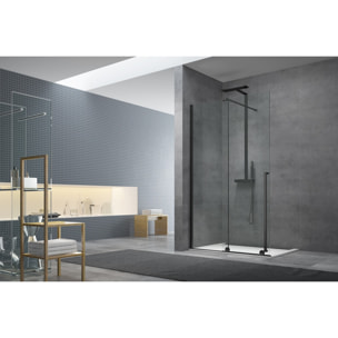 Walk-in X Motion Porte coulissante de douche sans profilés, verre transparent Easy Clean 140x200cm (SIKOWIXM140)