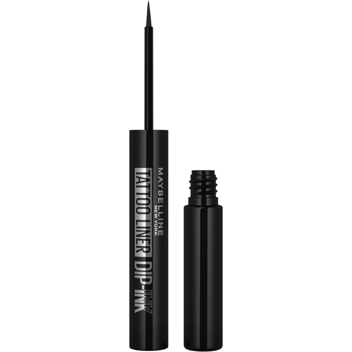 Maybelline New York Tattoo Liner Dip-Ink Eyeliner liquide Waterproof - Tenue jusqu'à 24h - Teinte : Black Track