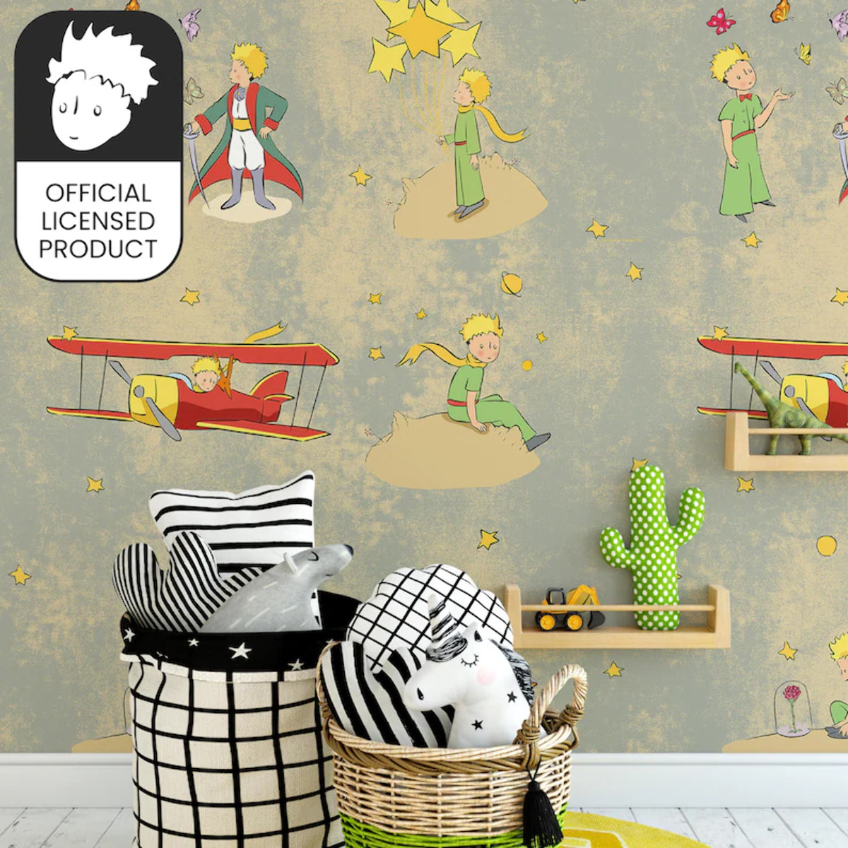 Carta da Parati Ufficiale Il Piccolo Principe Libro Vintage