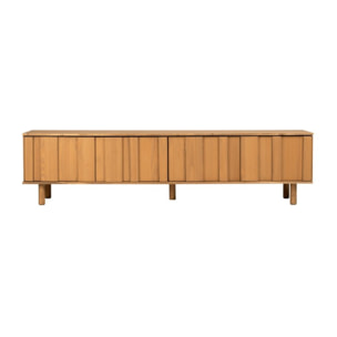 Meuble tv Sandoli -bois massif d'araucaria-couleur nogal 200 x 50 x 45 cm