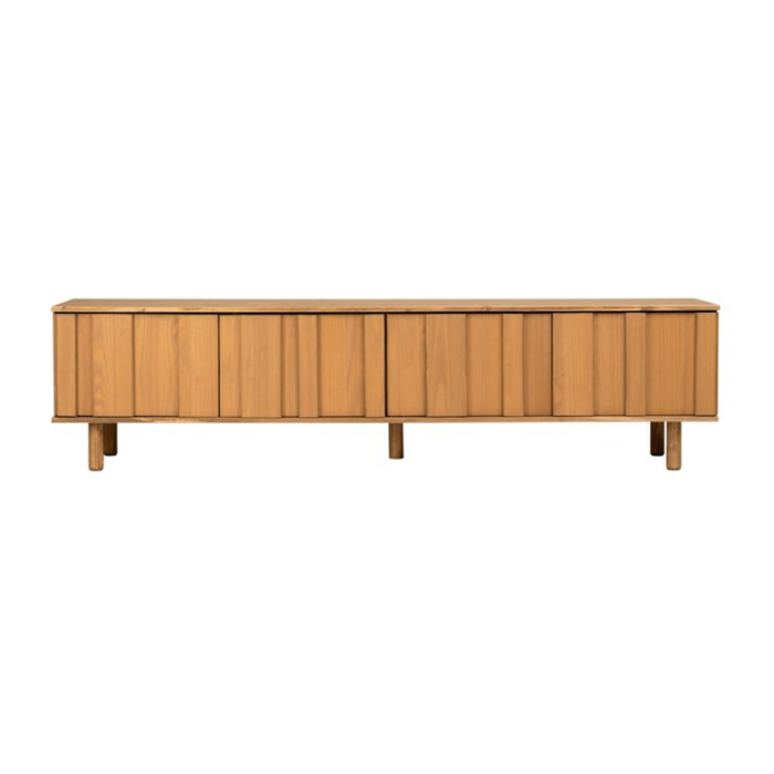 Meuble tv Sandoli -bois massif d'araucaria-couleur nogal 200 x 50 x 45 cm