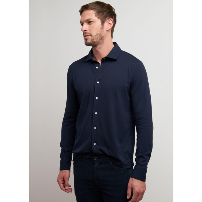 CAMICIA BLU SCURO CONBIPEL