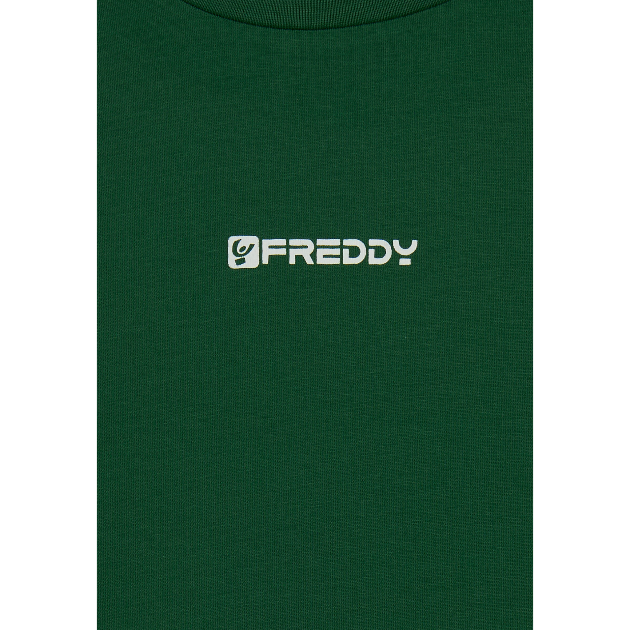 T-shirt in jersey stretch con cuciture in contrasto