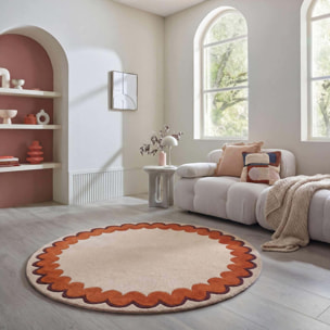 Tapis rond en laine WIGGLE
