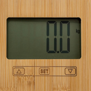 Balance pèse personne impédancemètre bambou