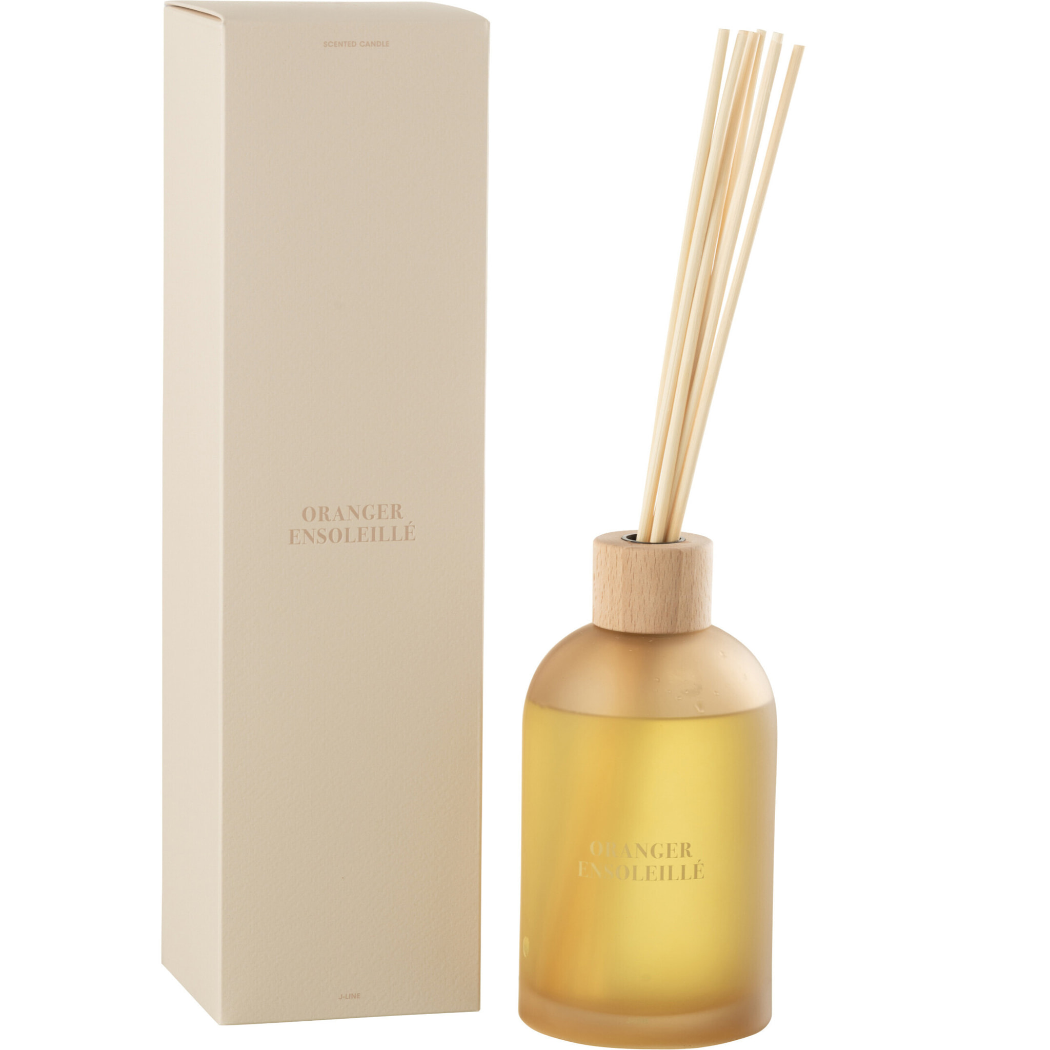 J-Line Bâtonnets parfumés Accords Essentiels - Oranger Ensoleillé - jaune - 550ml