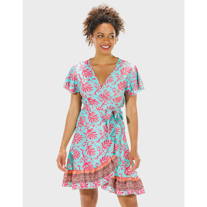 Vestido Corto Manga Corta - Feliz