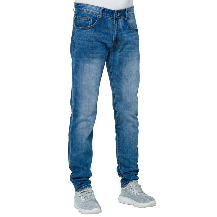 Pantalone Hot Buttered denim 5 tasche Kelingking Blu