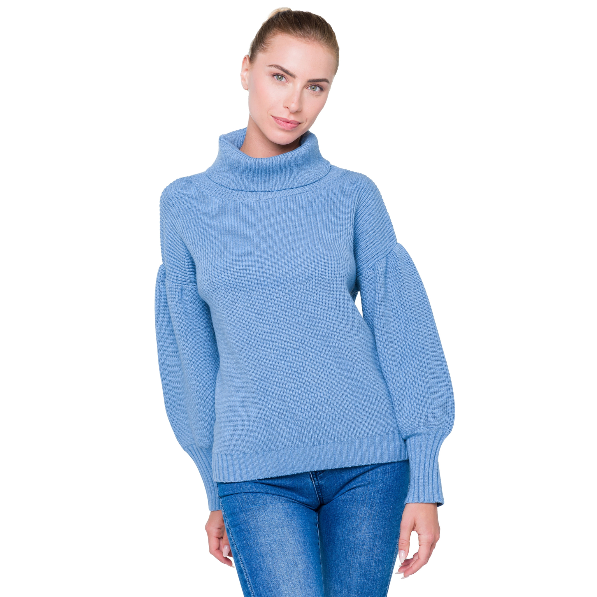 Jersey cuello alto Hot Buttered Nigella azul