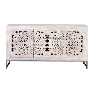 Aparador - madera de mango y hierro - 80x150x38cm