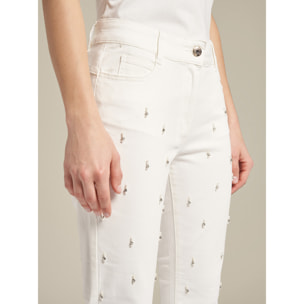 Elena Mirò - Pantaloni luxury cinque tasche - Bianco