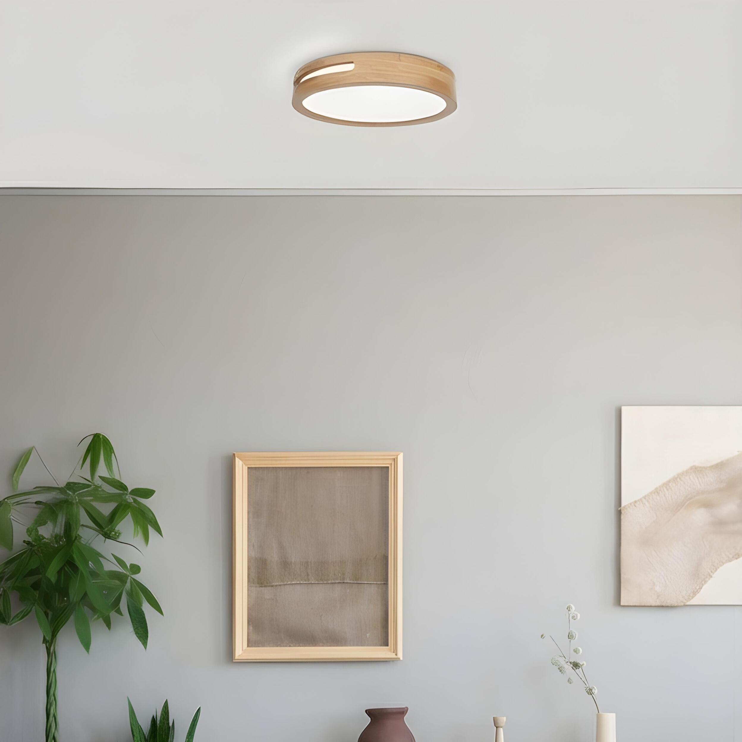 FORLIGHT PLAFÓN IP20 LU LED 22.5W BLANCO NEUTRO - 4000K ON-OFF MADERA CLARA