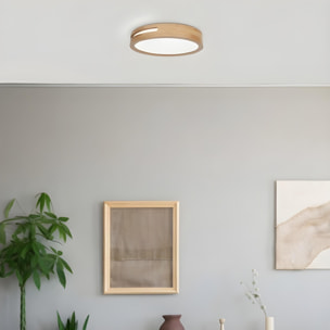 FORLIGHT PLAFÓN IP20 LU LED 22.5W BLANCO NEUTRO - 4000K ON-OFF MADERA CLARA