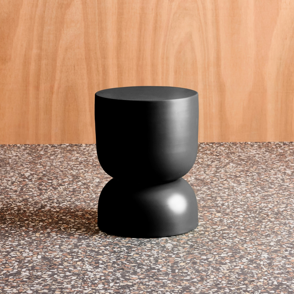 Table d'appoint, bout de canapé, table de chevet métal Ø32 x H42cm MADI