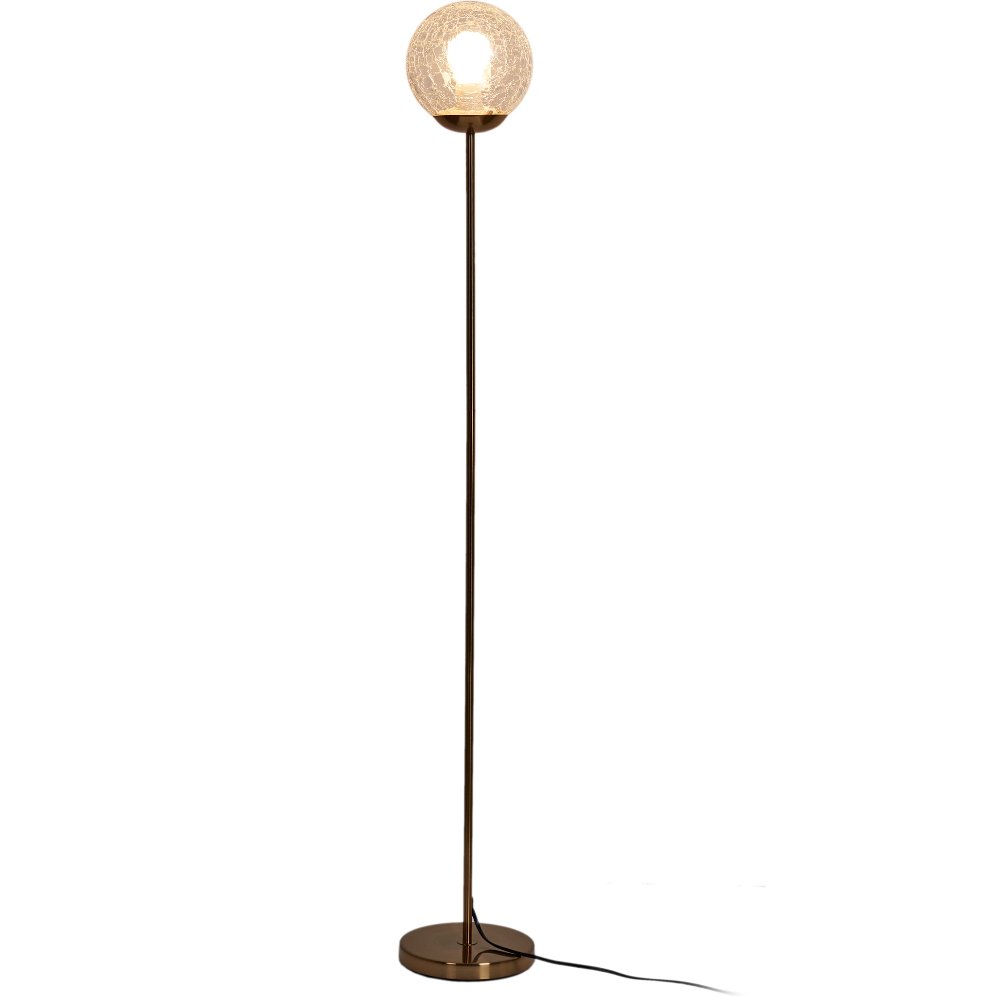 Lampadaire Retro Verre Ciselé