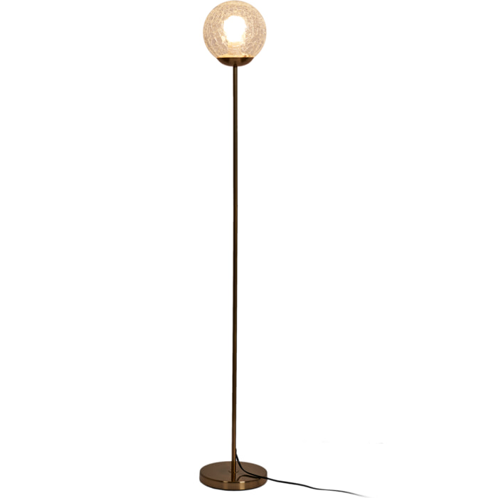 Lampadaire Retro Verre Ciselé