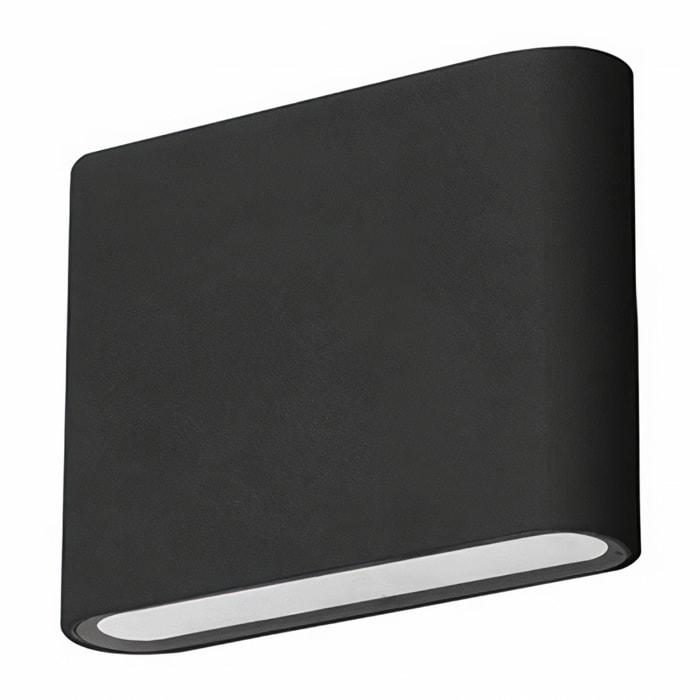 Forlight Aplique Ip65 Grove Opaque Square Led 2,6W 4000K Negro 89Lm