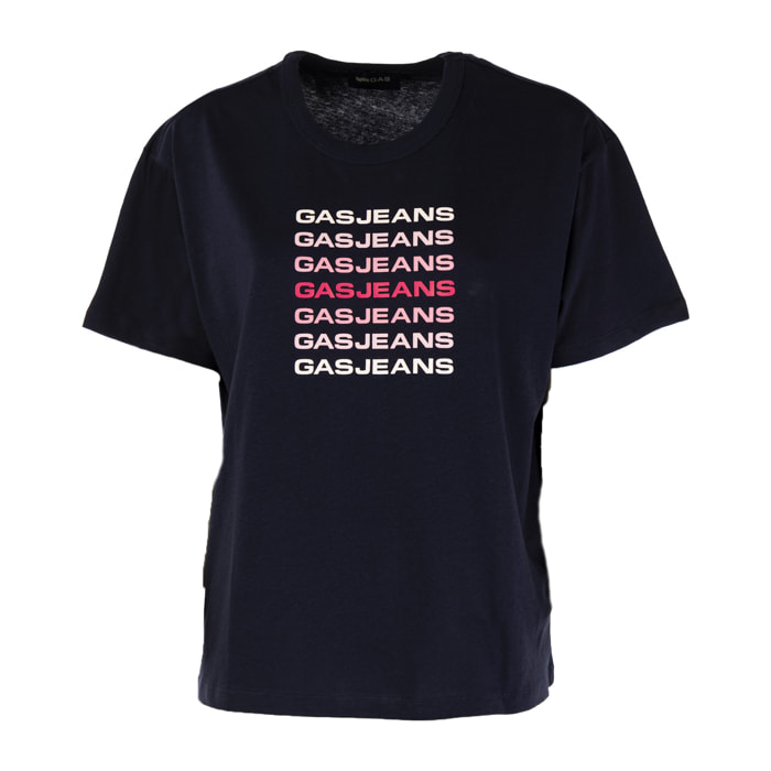 GAS t-shirt donna peacoat blue