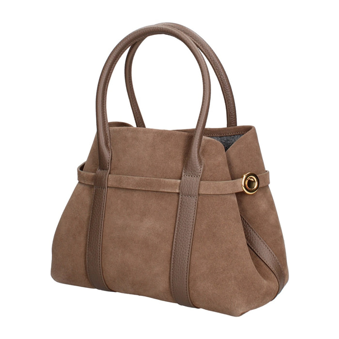 Borsa a mano da donna Made in Italy - Modello Lumina Lux - 100% pelle - 28.0 x 20.0 x 13.0 cm