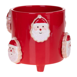 Cachepot Babbo Natale - Pezzi 3 - 16,7xH15x15,8cm - Bianchi Dino SpA