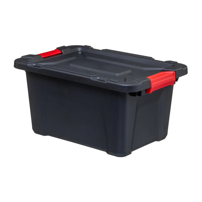 Boîte en plastique 30L Noir Store N' Box