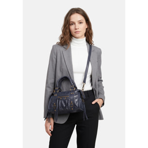 Borsa a spalla da donna - Modello Erisia - Vera pelle - 25.0 x 15.0 x 10.0 cm