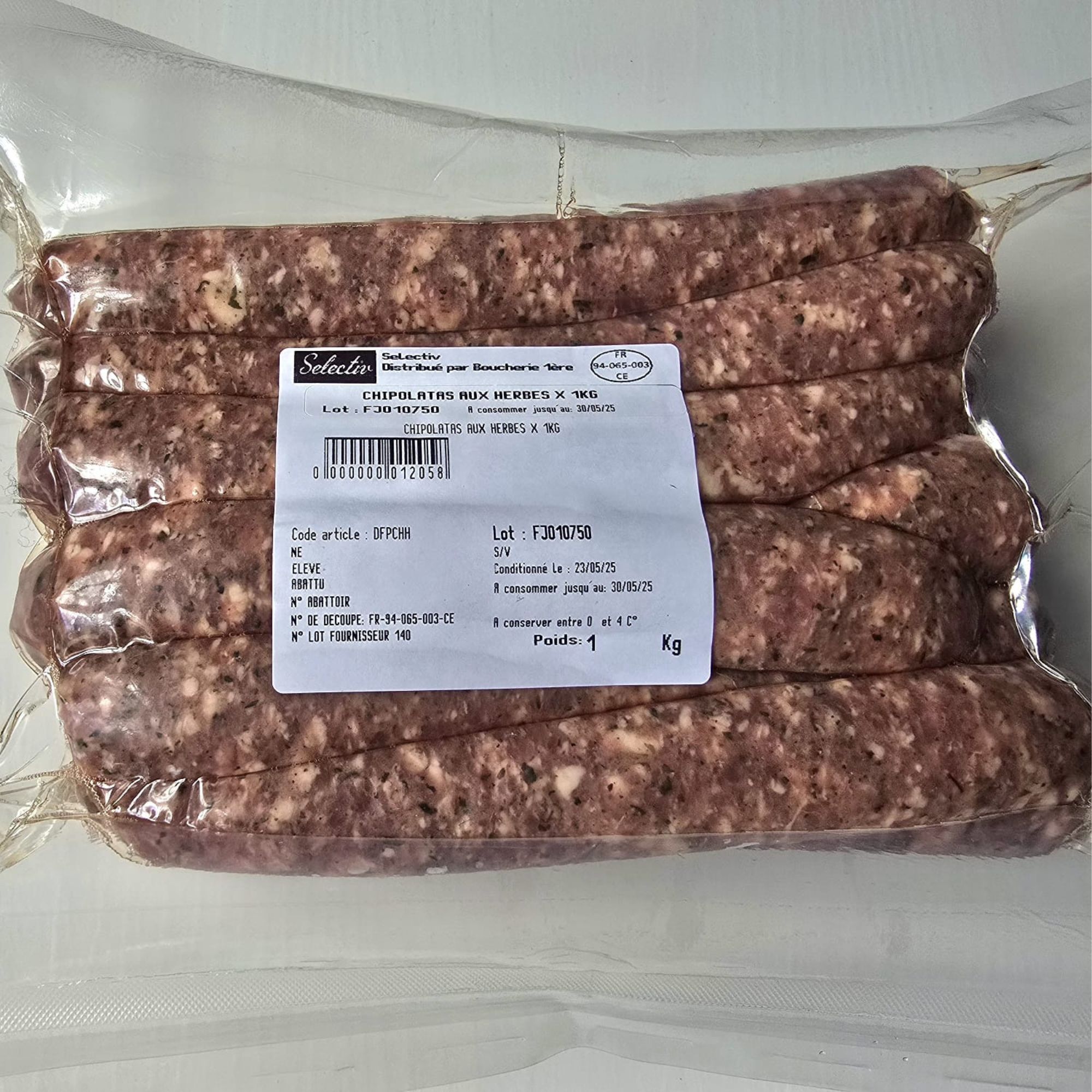 Chipolatas aux Herbes - 1kg - France