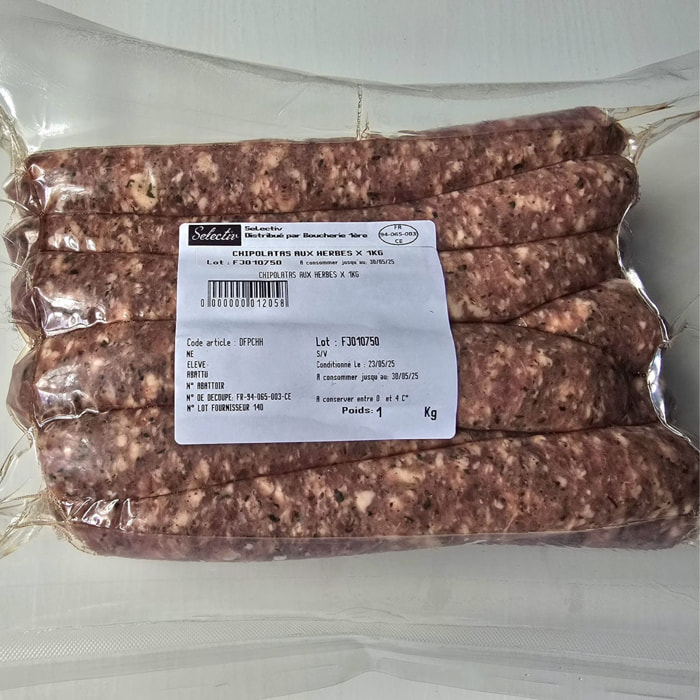 Chipolatas aux Herbes - 1kg - France