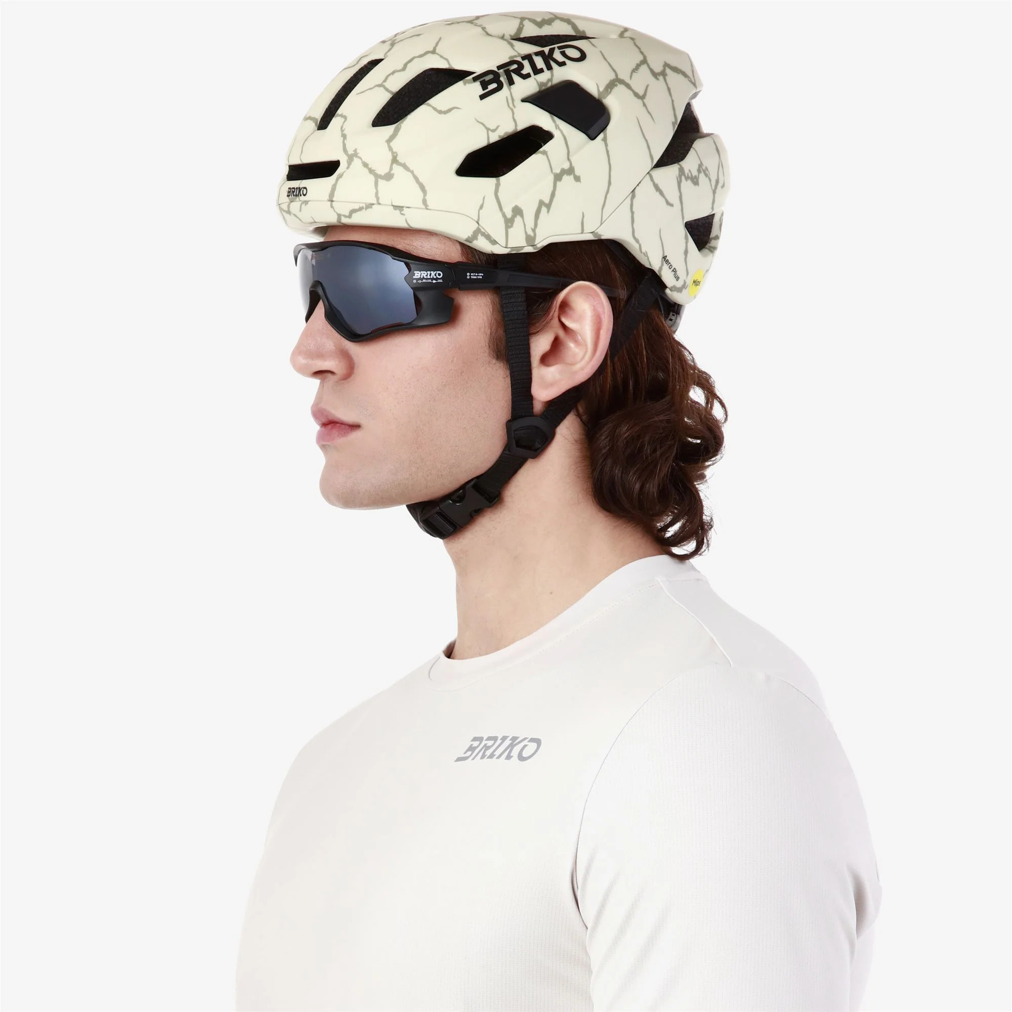 Caschi Briko Uomo Donna Verde Aero Plus Mips