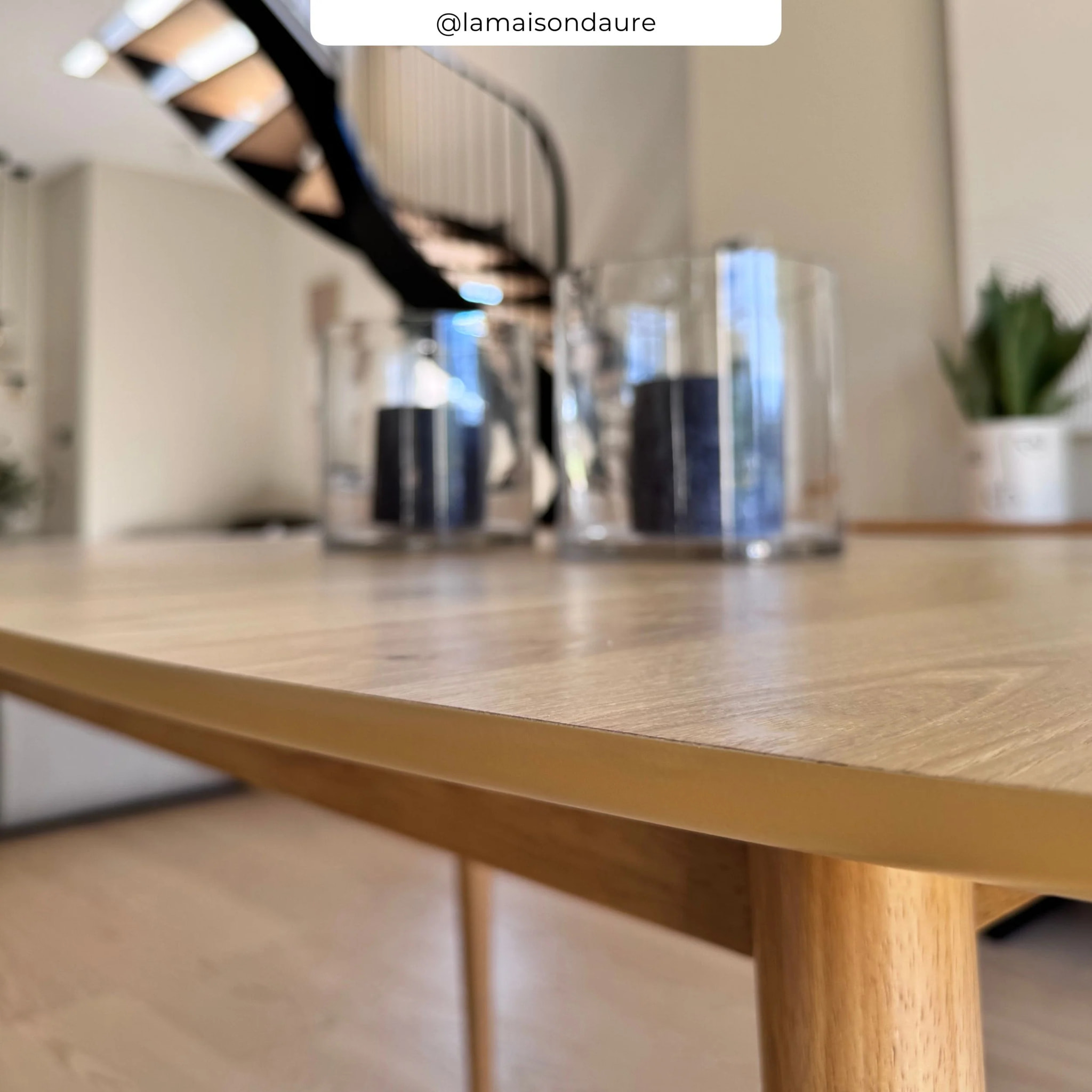 Table ovale 6/8 personnes extensible en bois clair 170/200 cm - Eddy