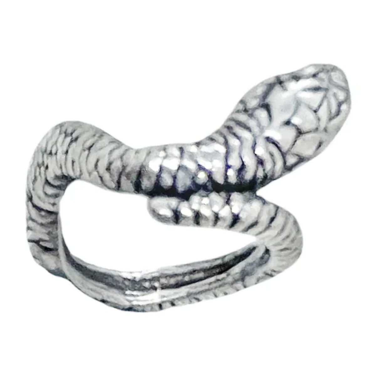 Anillo Snake1 en plata envejecida