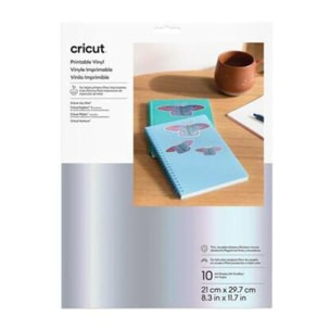 Accessoire CRICUT Printable Vinyl A4 - 10 sheets (Silver)