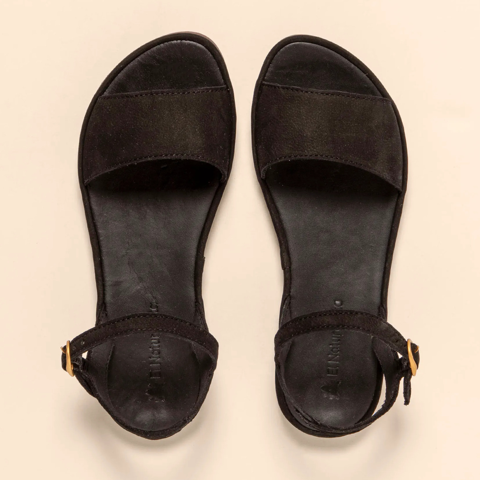 Sandalias N5693 NOBUCK LAVADO BLACK / TULIP color Black