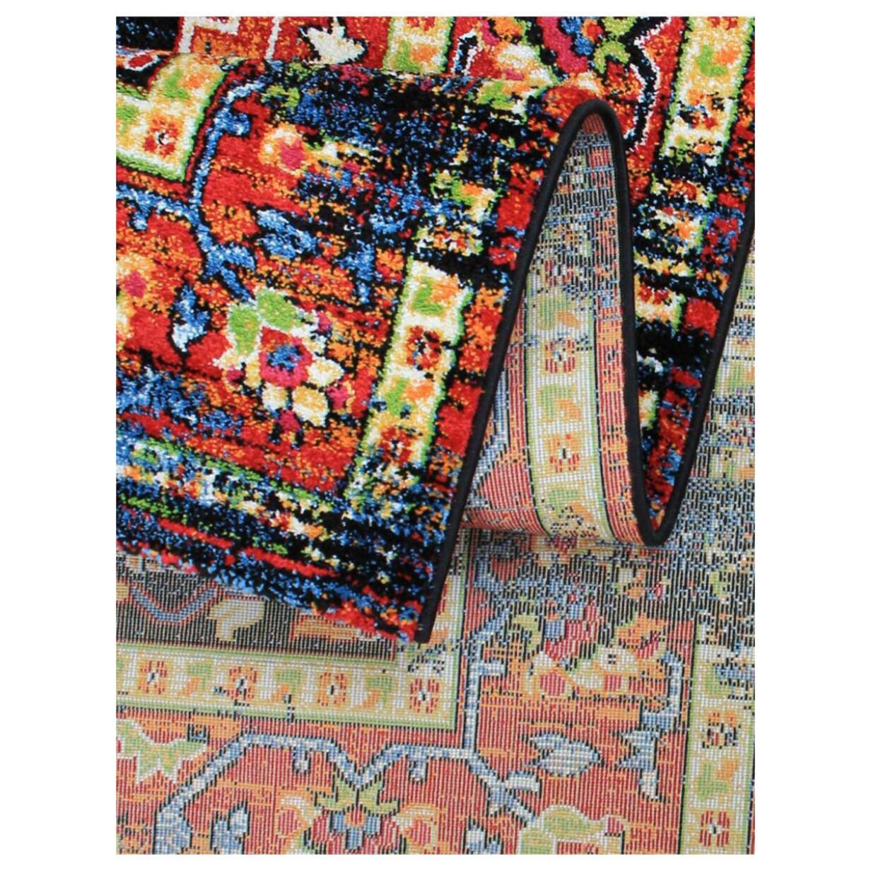 Tapis oriental tissé motif ancestral DEGE