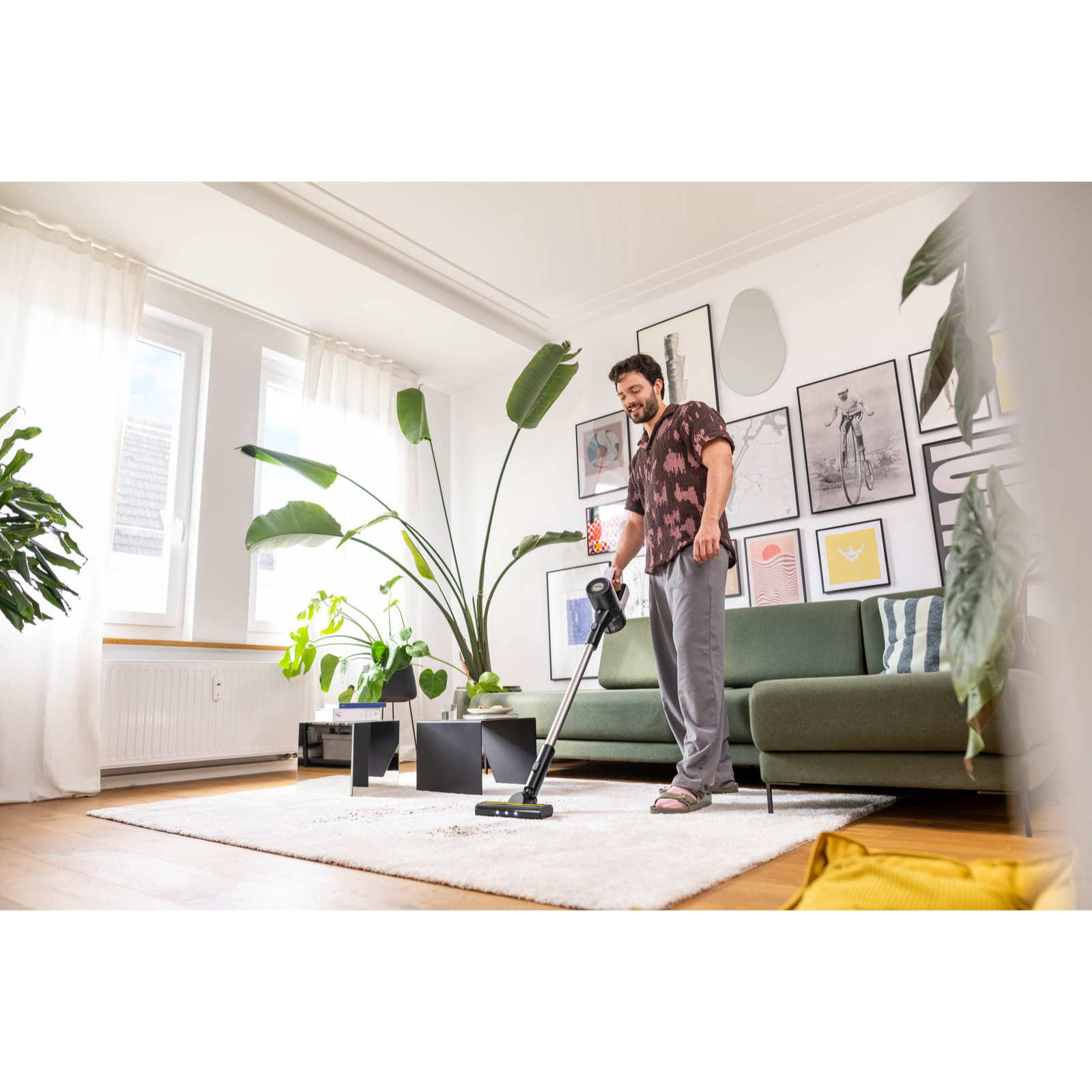 Aspirateur balai sans fil KARCHER VCS 3 Nano - autonomie 50 min - brosse turbo - filtre HEPA - chargeur USB-C
