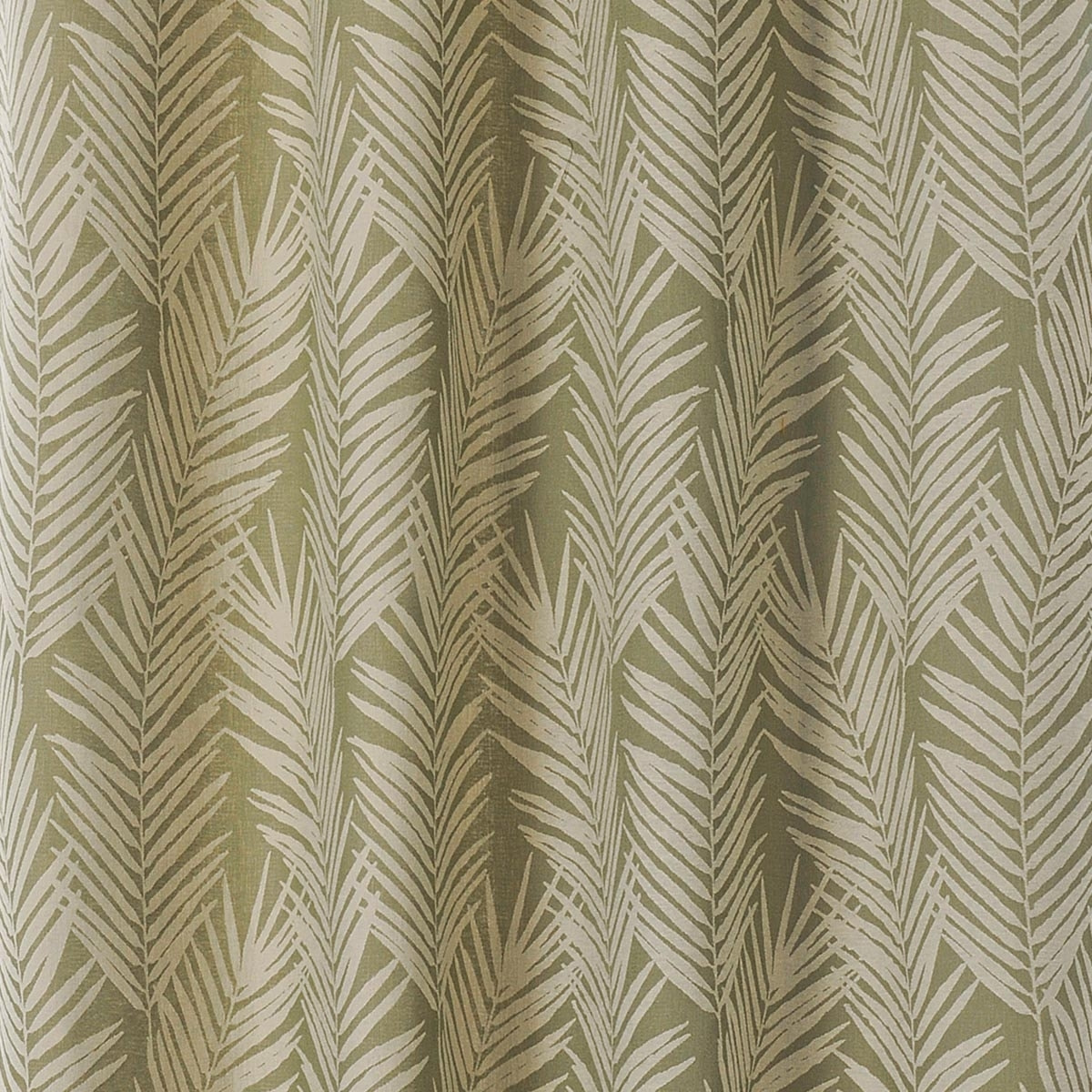 Tissu imprimé feuille de palmier - Vert